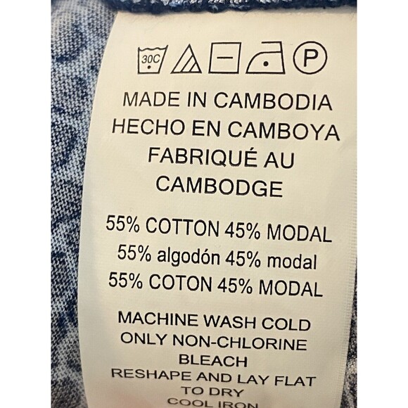 F. Michael Kors Top Size M Print Multicolor Blouse Ruffle Sleeve NWT $64 - Picture 7 of 9